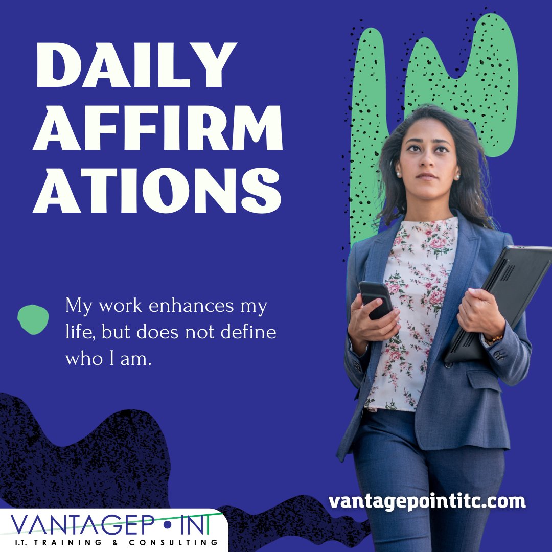 VantagePointITC's tweet photo. #betterme #GrowthMindset #goals #dreams #happy #aspirations #dailyaffirmations #yoursuccessmatters #youarewhywetrain #vantagepointitc #vpitc https://t.co/yEHV27yOQ2