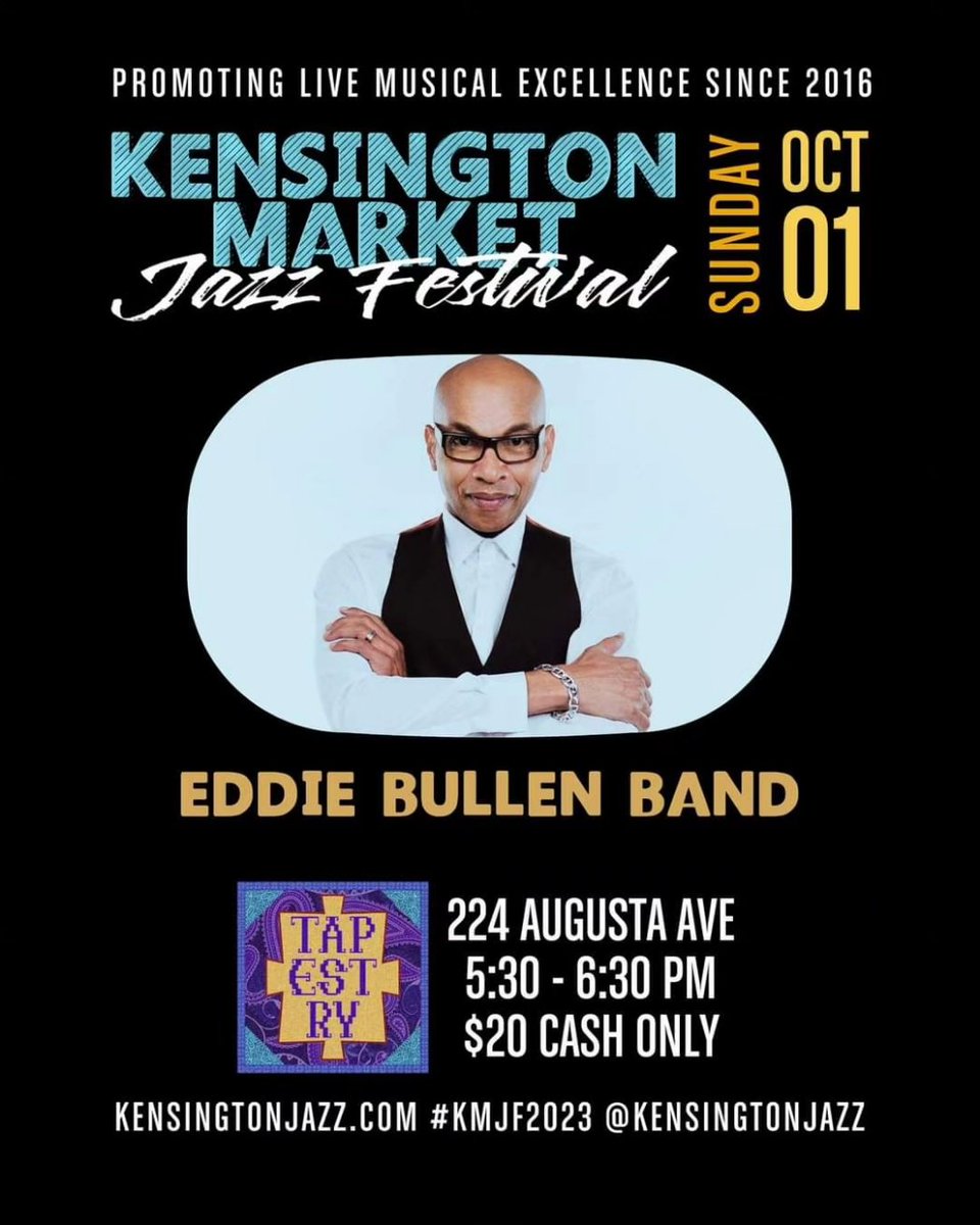 Get ready for a Jazz afternoon at <a href="/kensingtonjazz/">Kensington Market Jazz Festival</a> on October 1st. 
🎹 I'll be performing a Yamaha Solo Piano Room from 3 to 4 PM at Tom's Place and at Tapestry from 5:30 to 6:30 PM

I'm very excited to share this evening with you! 🎺

Tickets 🎟  kensingtonjazz.com

<a href="/believe/">Believe</a>
