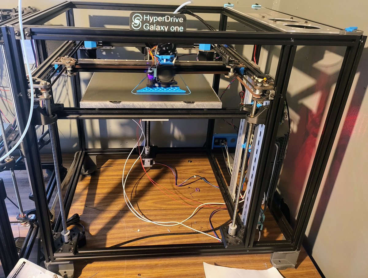 hyperdrive3D's tweet image. Just an update on the Hyperdrive Galaxy One. We are still in the prototype stage and have 96 hours on it without a single failed print. Be looking for the kits comming July 2024.