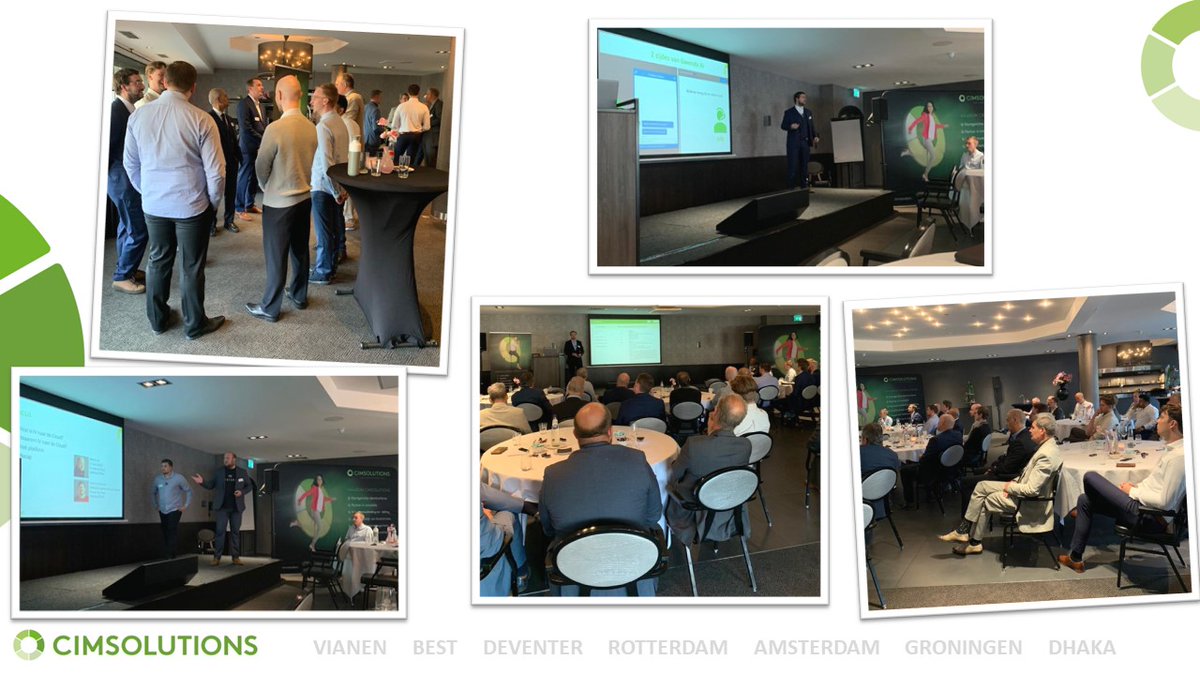 Gisteren organiseerde CIMSOLUTIONS opnieuw een geslaagd CIMPOSIUM voor haar klanten. Voor het eerst presenteerde CIMSOLUTIONS haar in eigen R&amp;D Competence Centers ontwikkelde producten: Virtual ITSM Assistant Gwenda AI, Cloud Migratie AI en Smart Matching AI.
