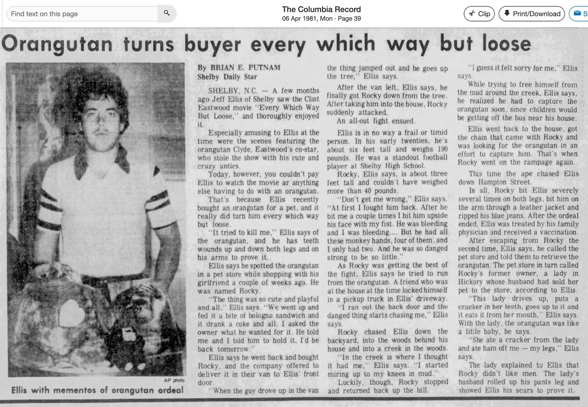 1981 article - primates are NOT pets 🐒