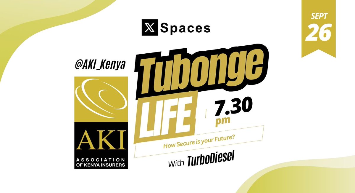 belinderAkinyi9's tweet photo. Yooh let's talk!! Usimiss on this interactive and informative session on  secure is the future to watu depend on you financially? @BruceKinuthia Join us today, 26th Sept at 7.30PM on X Spaces, in the link https://t.co/96HVXH5IkX… #LindaUpendacho #BimaYangu @alexmwanzo @AKI_Kenya https://t.co/NaiFLNl1tl