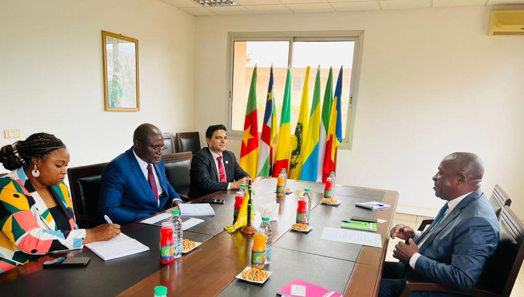 AdeshTripathee's tweet photo. Very productive meeting with M. Roger Faustin Ndzana, Deputy Country Director at the #CEMAC in Cameroon. Great exchanges on humanitarian challenges, developmental priorities in Central Africa &amp; explored ways to engage actively with the #COSNAC National Red Cross Societies &amp; @IFRC https://t.co/pItFftBRN6