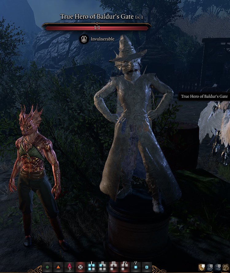 #BaldursGate3 has been a great time—Timmorah the Dragonborn Sorcerer would like to show off her statue