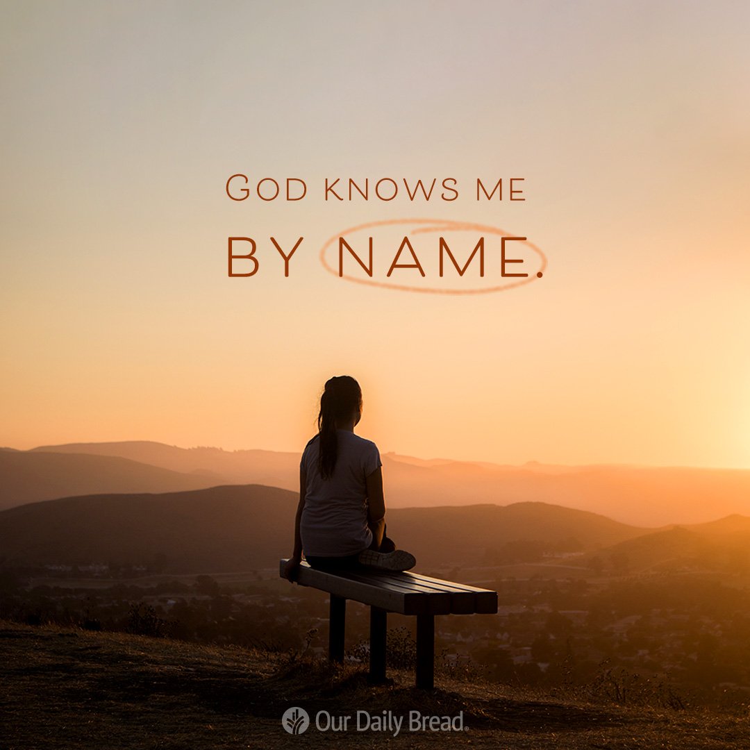 Thank You, Jesus, for knowing my name! 🙌🏾 @OurDailyBread 

#dailydevotional