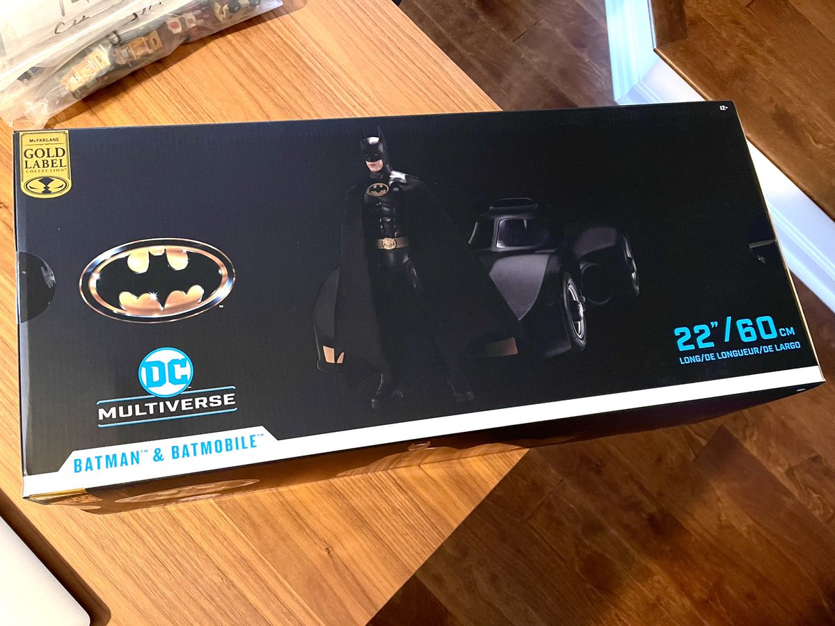 We got ours! Did you get yours? Time to get NUTS! Let’s go… #batman #mcfarlanetoys #actionfigures #batmobile #popculture @mcfarlanetoys