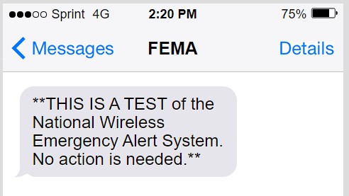 The Federal Communications Commission (FCC), will conduct a nationwide test of the Emergency Alert System (EAS) and Wireless Emergency Alerts (WEA) on Oct 4th.

fema.gov/press-release/…