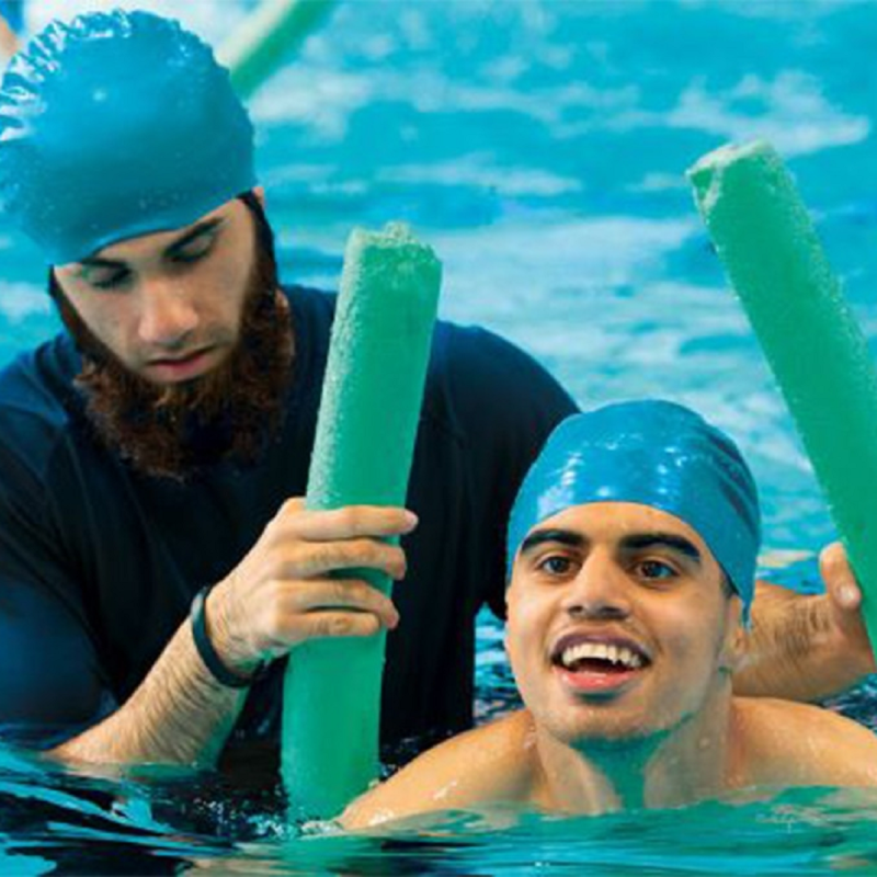 Swim_England's tweet photo. An exciting initiative to increase and improve opportunities for young people with SEND to participate in school swimming and water safety lessons has been hailed as a success 🙌

As part of #NationalInclusionWeek, check out this update on the #Inclusion2024 project ⬇️