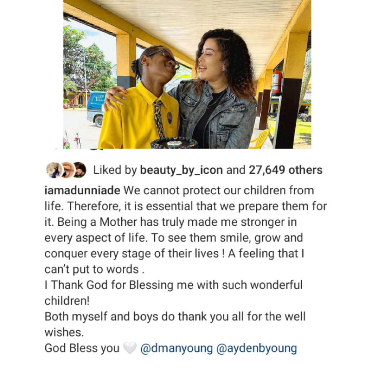 GistAlerts's tweet image. I thank God for blessing me with such wonderful children - Adunni Ade expresses joy as her first son clocks 16 years old

#adunniade #firstson #gistalerts