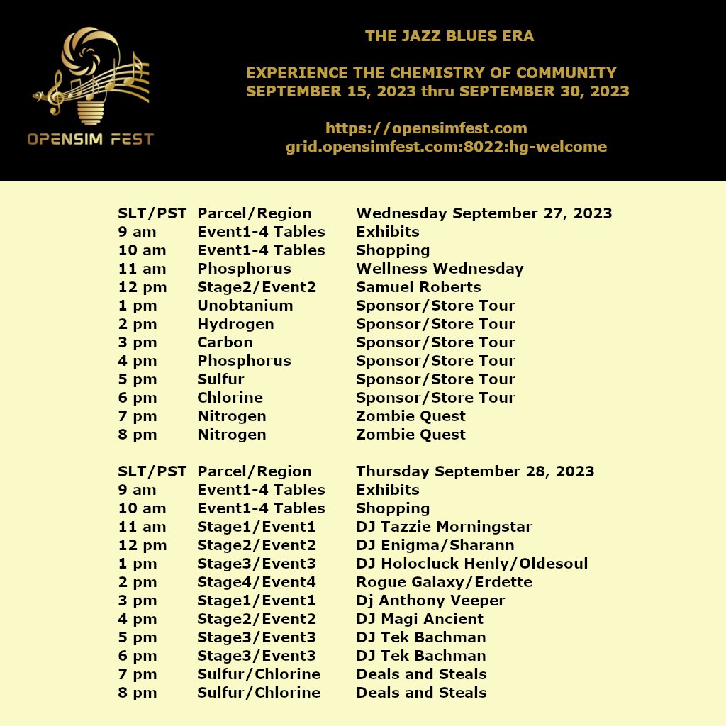 BHGross1's tweet photo. What’s Happening at @ Jazz &amp; Blues @ #OSFest 2023? Check the schedule and for more info, click here: OSFest 2023 | OSFest (https://t.co/3fQQOrgu6F) https://t.co/KnuCeSA93C