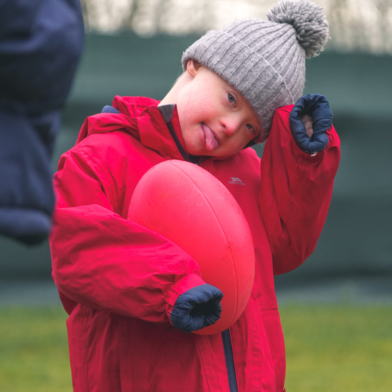LeicesterTigers's tweet photo. We are launching our first-ever Down syndrome rugby team on October 21!

The programme will help young people with Down syndrome learn the basics of rugby whilst making friends in a fun and safe environment.