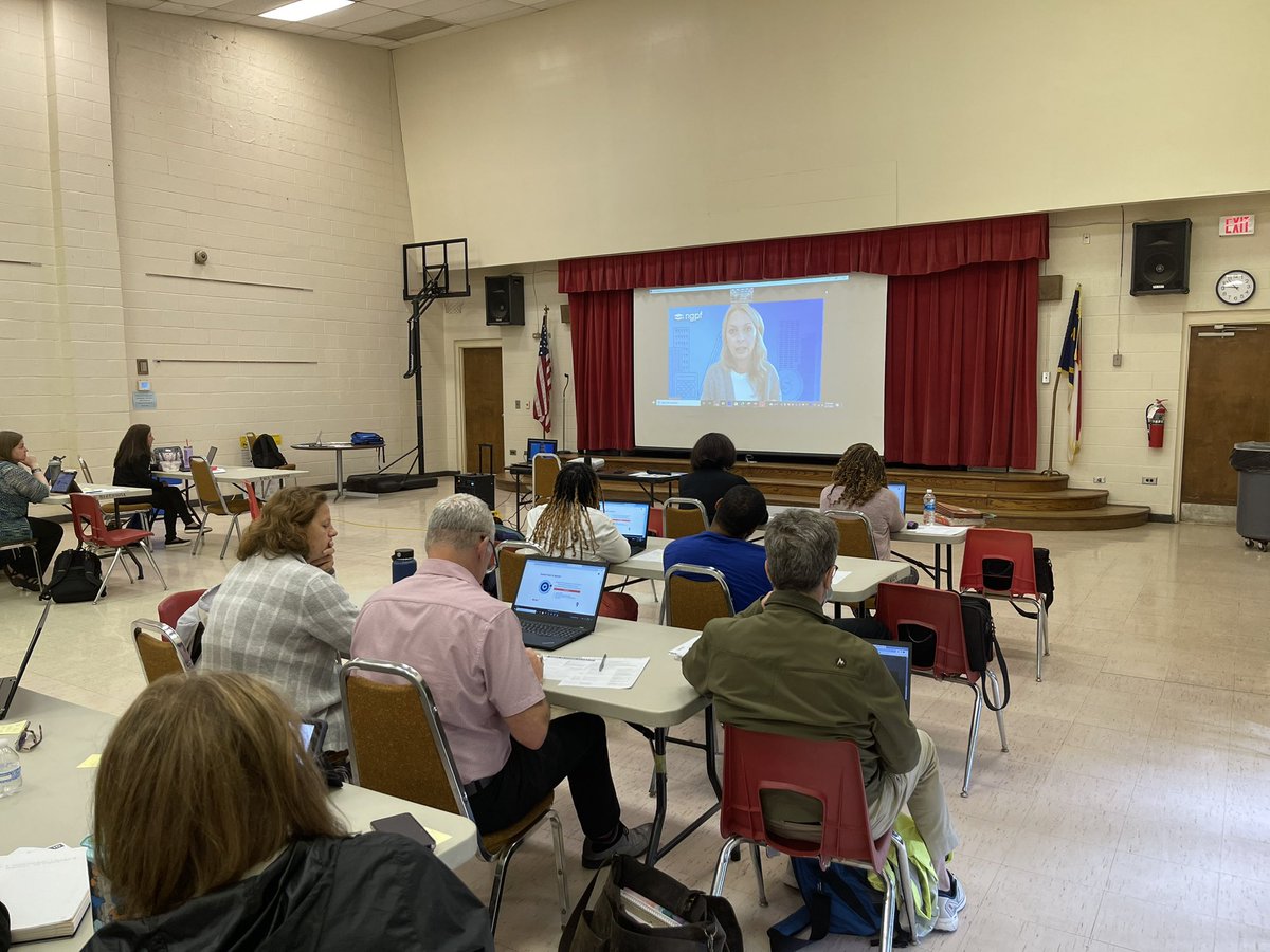 JonathanPermar's tweet photo. Excited to have @NextGenPF’s Amanda here virtually to share about #FAFSA2023 with our @GCSchoolsNC Counselors! A great collab between our HS Social Studies course and the work our counselors do! https://t.co/hBYP6k85II
