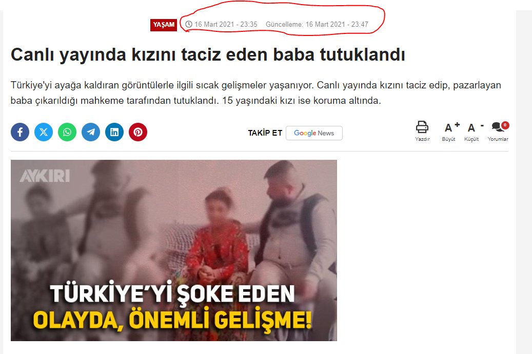 Tekrar dolaşıma giren o videonun gereği mart 2021 de yapıldı! <a href="/EmniyetGM/">Türk Polis Teşkilatı</a> <a href="/dmmiletisim/">Dezenformasyonla Mücadele Merkezi</a> <a href="/tcailesosyal/">T.C. Aile ve Sosyal Hizmetler Bakanlığı</a> 
---
aykiri.com.tr/canli-yayinda-…
---
#ISTvGS
#EmekliBuGünüUnutmayacak
#2000LerAdaletBekliyor