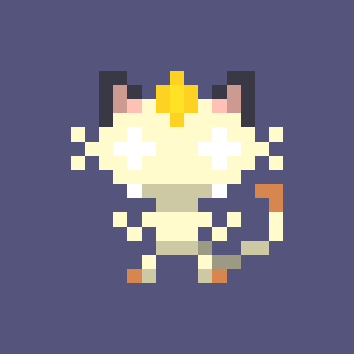 uwucreamy's tweet photo. "meowth, that's right!" ~ #tinypixelart #meowth @aseprite #pixelart #pokemon https://t.co/PhRboLC6NA