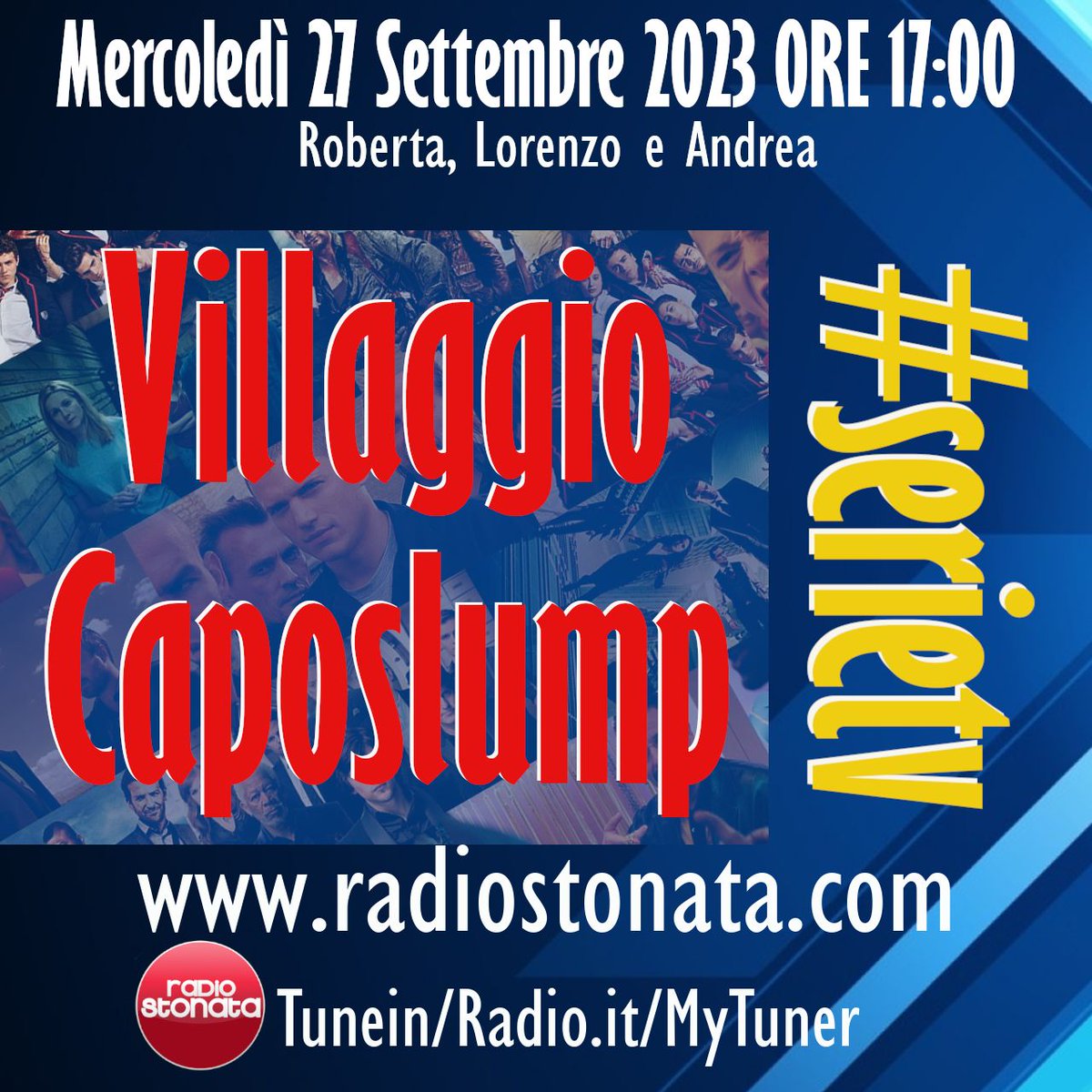 glitterbeamit's tweet photo. Tra poco in diretta su #radiostonata c’è VILLAGGIO CAPOSLUMP con Roberta, Lorenzo e Andrea , si parla di #serietv con aggiornamenti, classifiche e tanto altro Ascolta qui -> https://t.co/TiQmFYb3vE o clicca sul link nelle BIO #alexa #heygoogle #tunein #applemusic #mytuner https://t.co/cDRH0M9M1h
