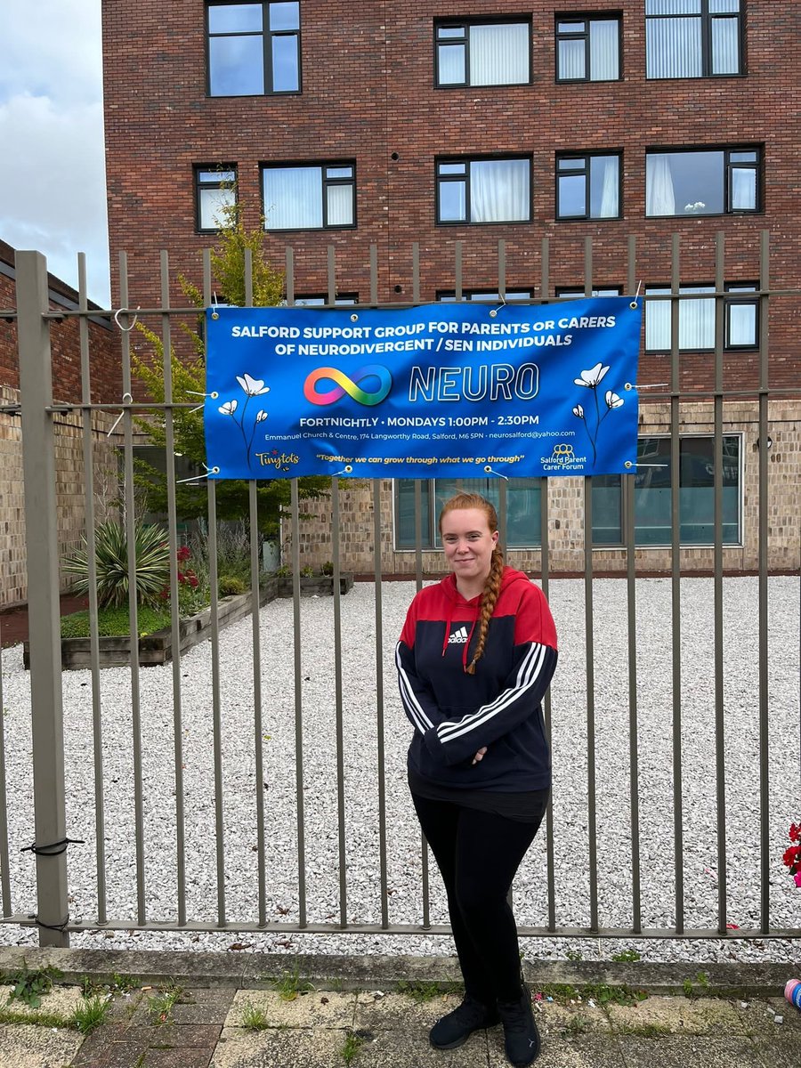 Brilliant to see Neuro with the banner up that we supported them with. So excited to showcase your amazing work and plans for the next 12 months- keep being amazing!🌈<a href="/SalfordCVS/">Salford CVS</a> <a href="/MattersSalford/">Wellbeing Matters Salford</a>