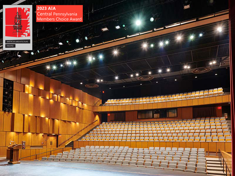 MurrayAssocArch's tweet photo. Our project was selected for the Member's Choice Award at the AIA Central Pennsylvania Expo &amp; Excellence in Design Awards from all of the chapter members.  What an honor! #k12design #theatredesign #AIA #awardwinning https://t.co/ixIyuexqcg