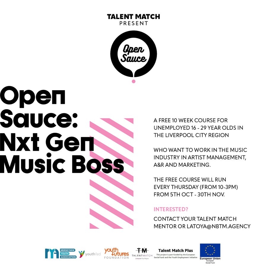 🎵🌟 Exciting Opportunity Alert! 🌟 Join "Next Gen Music Boss" - a FREE 10-week course for 16-29 yo's in Liverpool, aspiring for careers in music! Sessions by industry experts. Contact Joe at joec@mya.org.uk for eligibility. Don't miss out! 🚀🎸 #NextGenMusicBoss #TalentMatchLCR