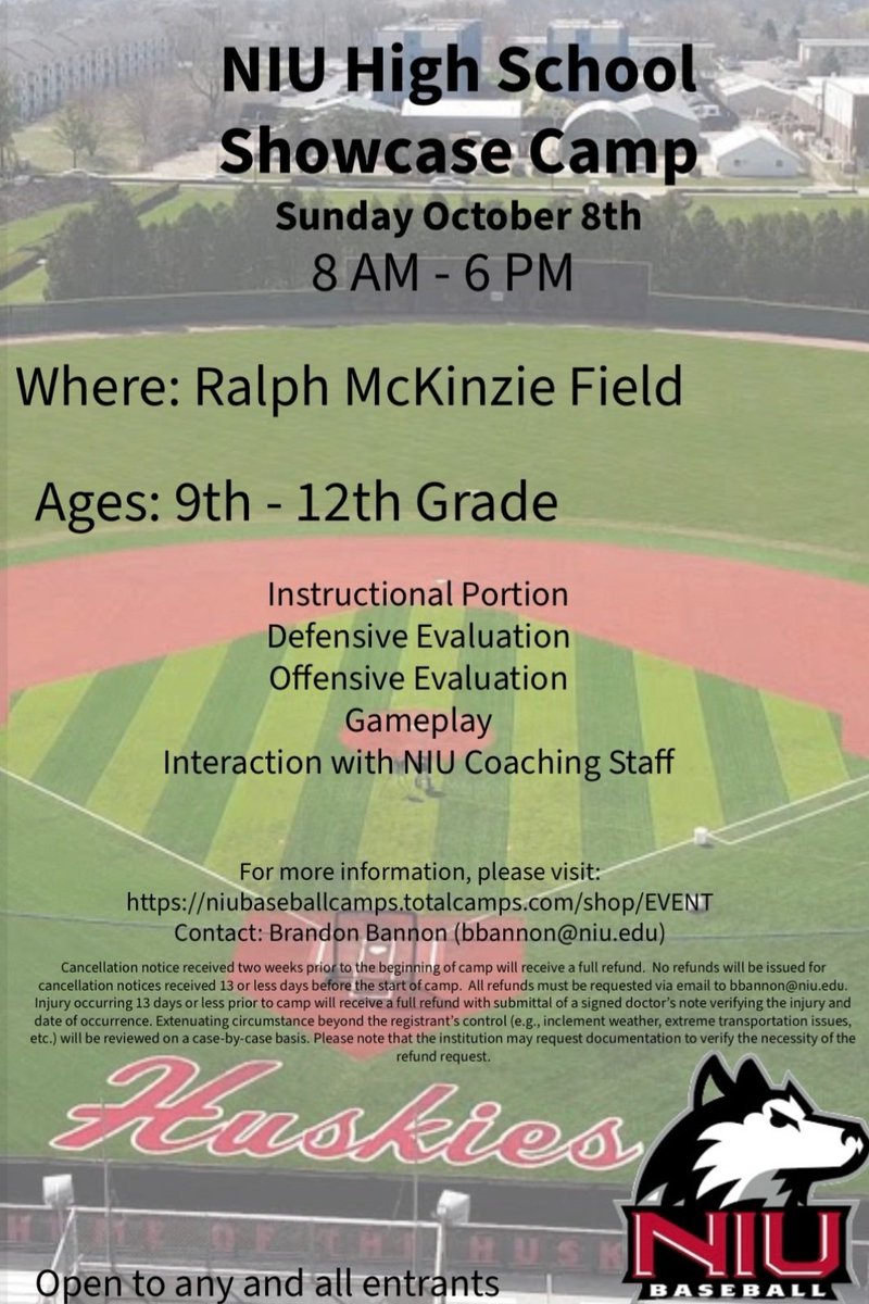 Brandon Bannon, a former player and RB grad, is now an asst coach with the NIU program.   They are hosting a camp for anyone who wants to play at the next level.