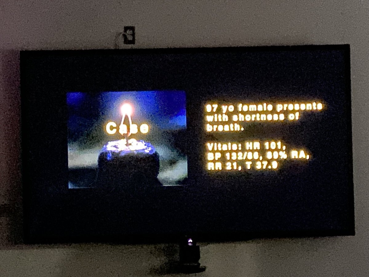 MetroHealth_EM's tweet photo. Halloween prep!  #emconf respiratory theme continues with #lung #POCUS and a #hocuspocus Q and A by @CLE_sonoB.  Quiz show in the dark!  #Alines #blines #shredsign #lungpoint #airbronchograms #embound @CleClinicESI https://t.co/hd38bzMvXd