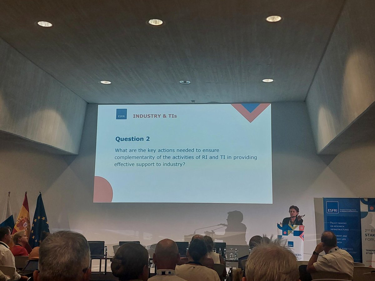 ESFRI_eu's tweet image. #ESFRIStakeholders Coop #industry #TechnologyInfrastructures Main challenges for RI-industry collabs, key actions needed for providing RI capacities &amp;amp; services (e.g. legal framework, business models etc).Key actions to ensure complementarity, provide effective support to industry