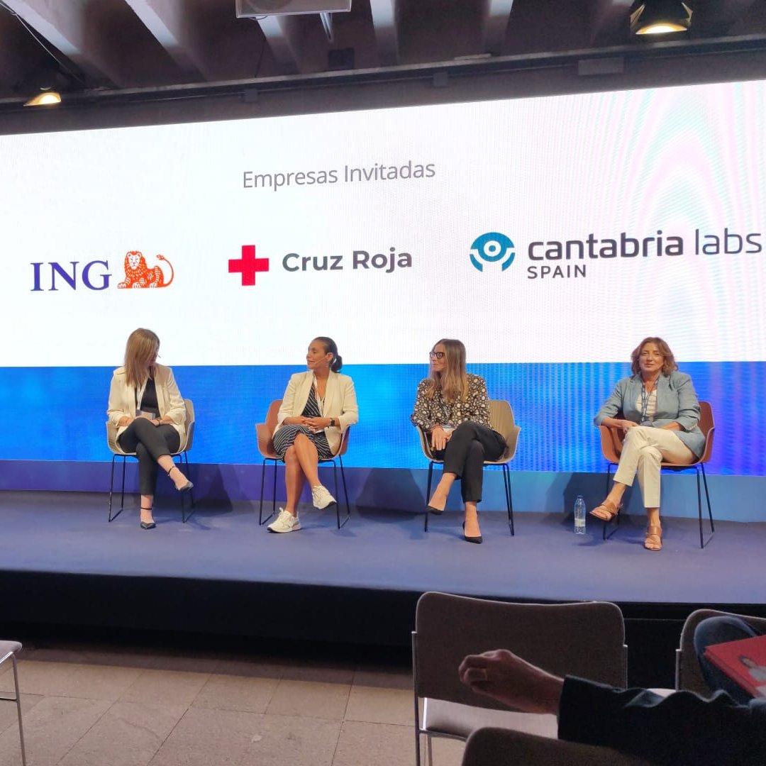IDCSpain's tweet image. Mesa redonda #womanintech en #cio23idcfoundry con @ING_es @CruzRojaEsp @CantabriaLabsES @mrw_es
