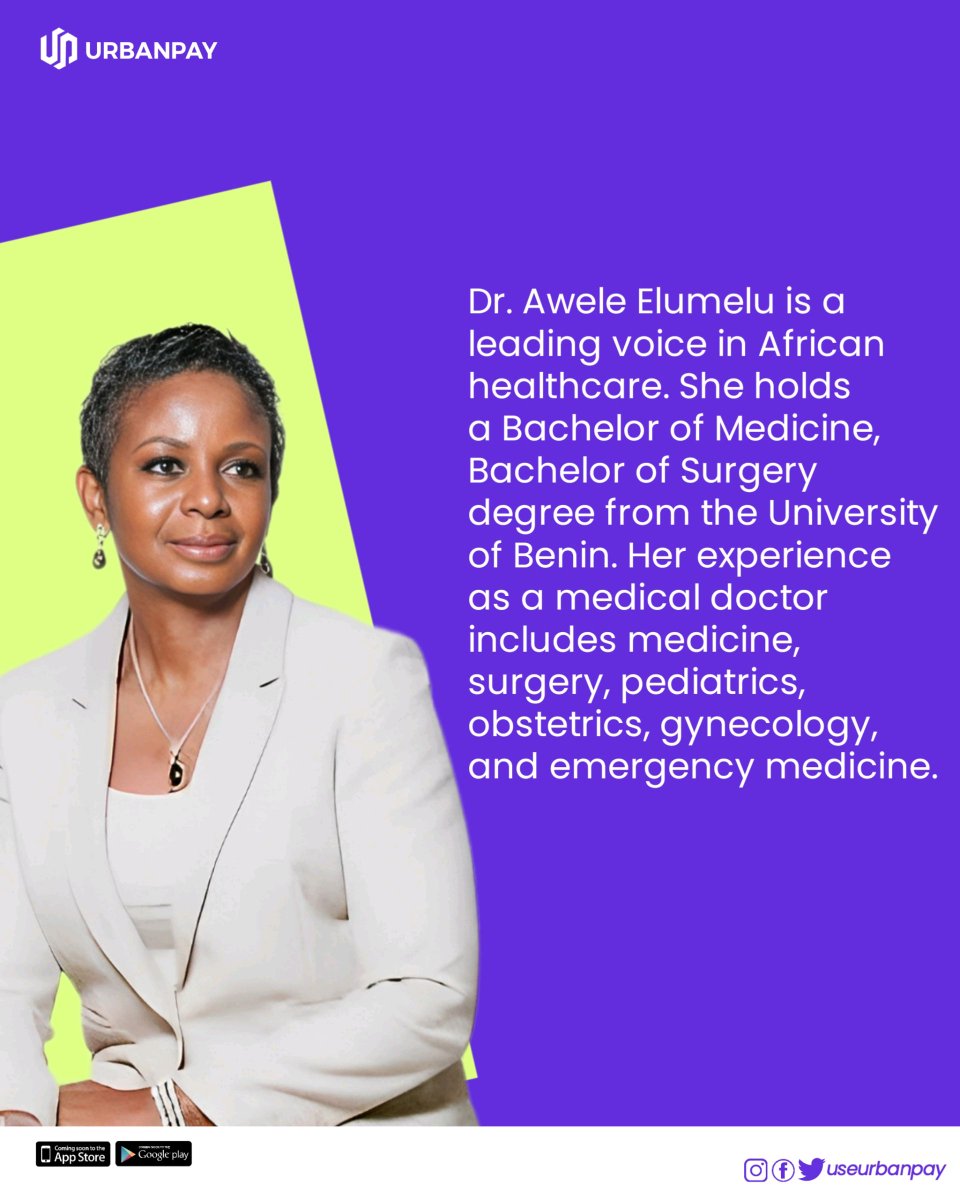 useurbanpay's tweet photo. Meet our WCW Dr. Awele Elumelu
#wcw #women #successfulwomen #nigeriafinance #fintech #UrbanPay https://t.co/0eeRTKr2jN
