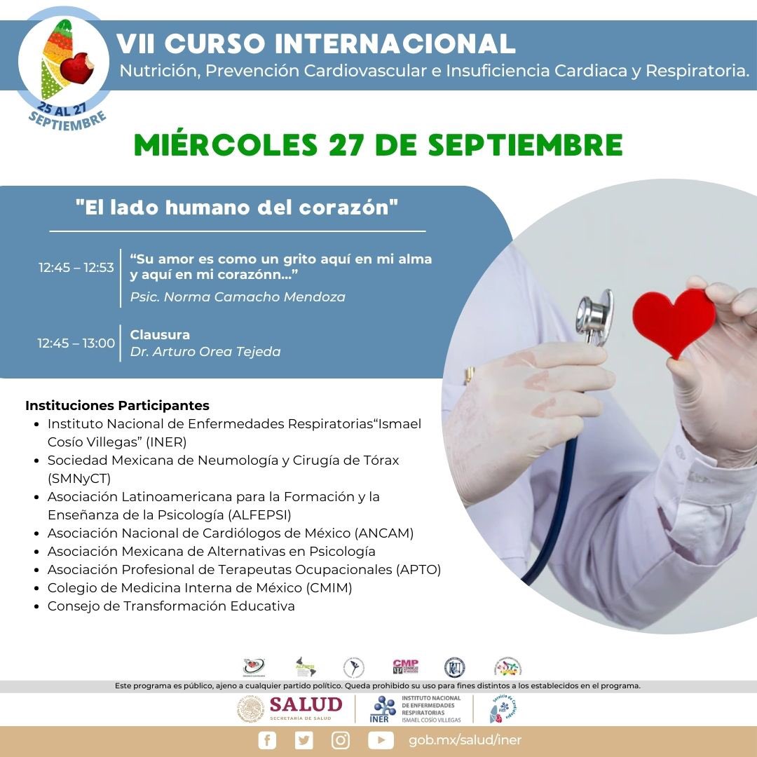 clic_cardioiner's tweet photo. Bienvenidos a nuestro tercer y último día de ponencias del VII Curso Internacional de Nutrición, Prevención Cardiovascular e Insuficiencia Cardiaca y Respiratoria. 🫀🫁

🖥️Transmisión en vivo: https://t.co/NMwHChcu7C

#cliciner #cardioiner #nutricion #prevencioncardiovascular https://t.co/ndD9F3RK5W