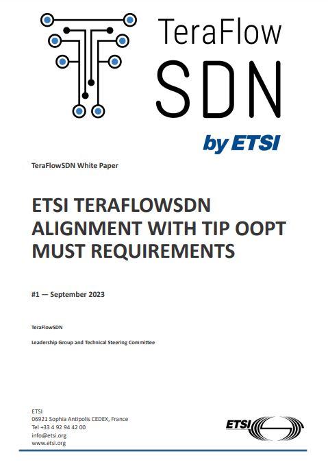 ETSI_STANDARDS's tweet photo. A new #WhitePaper explores #ETSI @TeraFlowSDN alignment with TIP #OOPT (@TelecomInfraP Open Optical &amp; Packet Transport) MUST Requirements.
Read our latest news https://t.co/sypbQcLKZS
#TheStandardsPeople #opensource #cloudnative #SDN #5g #6g #network #controller https://t.co/4YL0VDb3L8