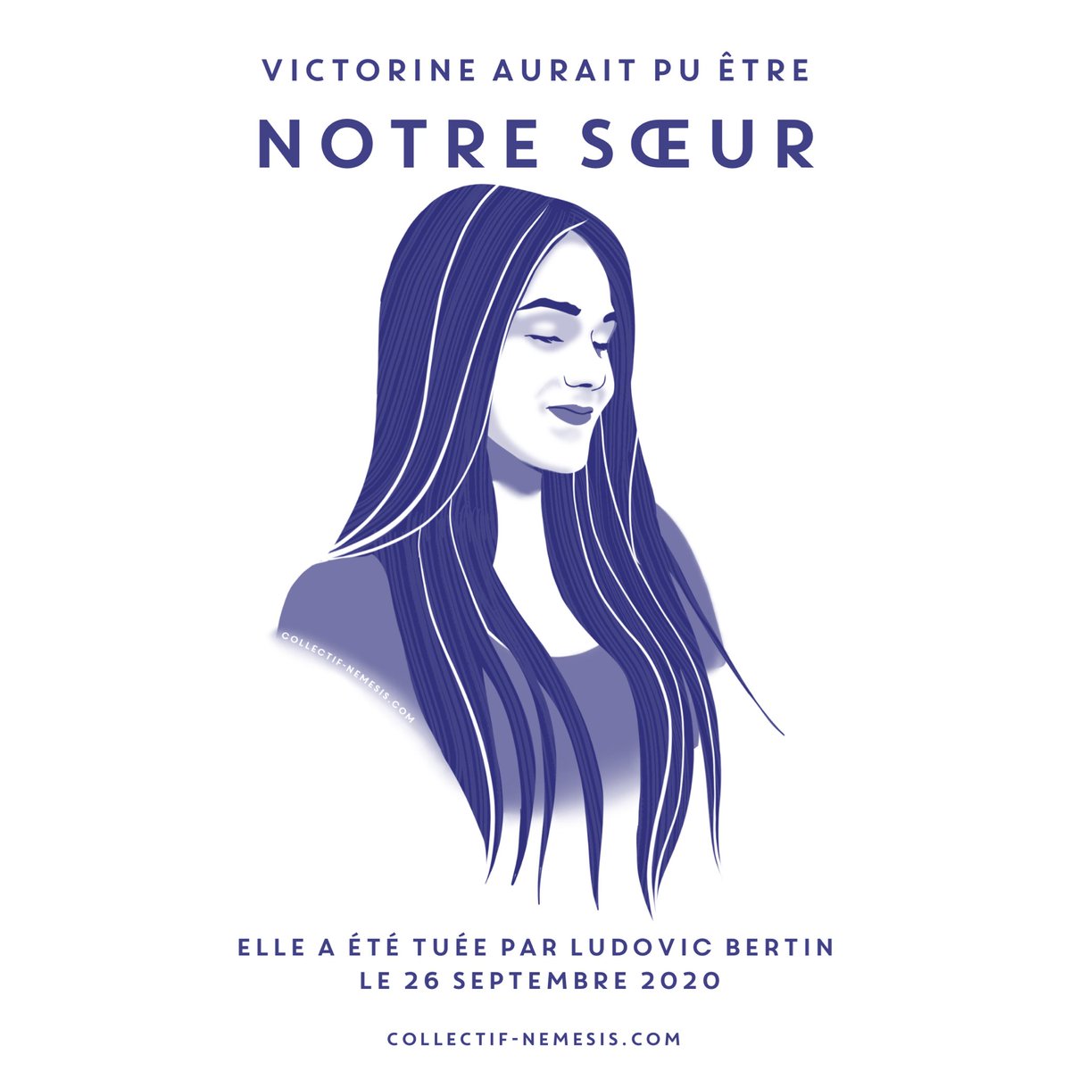 Coll_Nemesis's tweet photo. Il y a 3 ans, Victorine Dartois croisait la route de Ludovic Bertin. Deux jours plus tard, elle sera retrouvée morte dans un ruisseau. Ludovic Bertin admettra l’avoir étranglée.

Nous ne l’oublions pas.

Nous n’oublions pas non plus que ce drame aurait pu être évité : 

Ludovic Bertin avait déjà été condamné à des dizaines de délits. Et il avait pu bénéficier d’aménagements de peine. Sans ces aménagements de peine, il n’aurait jamais pu croiser Victorine ce jour-là.