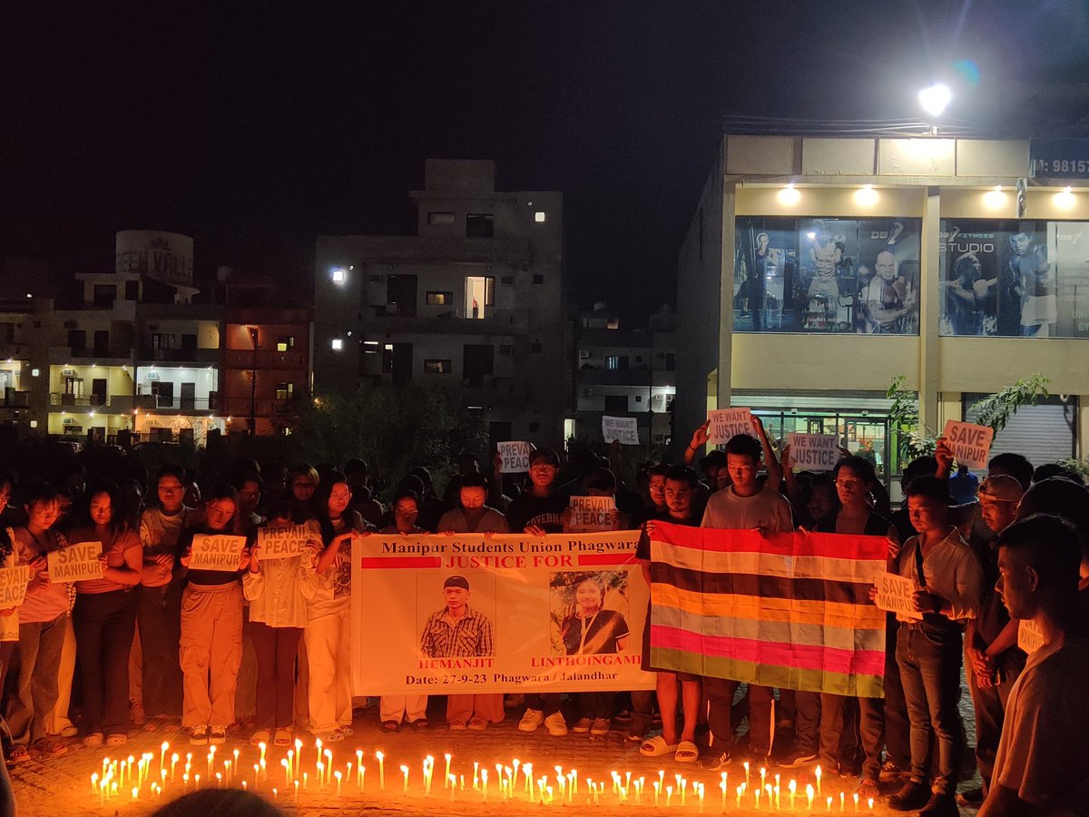 karanmaibam's tweet photo. People from different communities across countries, gather to seek justice for Lingthoingambi and Hemanjit, whose fate whose tragic fate has struck a chord with many. These candlelight vigils serve as a powerful reminder of the importance of justice. 
#Justice4LinthoiNHemantjit https://t.co/sFgIMj8mHf