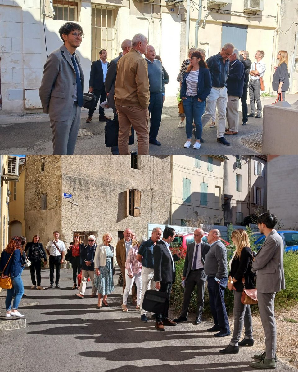 Signature en mairie de Chateaurenard de la convention OPAHRU 2023-2028, suivie d'une ballade urbaine.