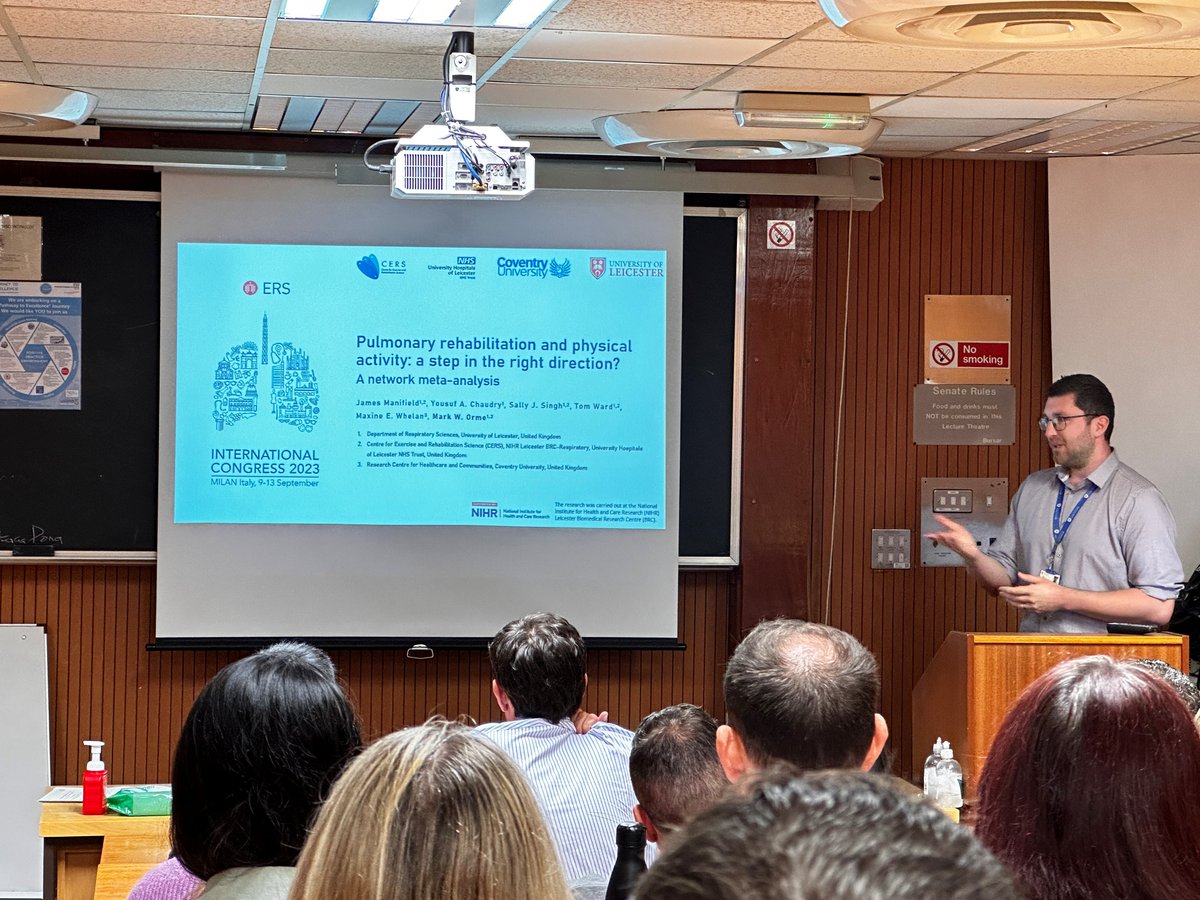 The Respiratory Research meetings made a triumphant return. Kicked off with an enlightening presentation by Professor Andrea Cooper, followed by a captivating presentation by Dr @MarkWOrme @UoLRespSci #respiratory #lungresearch