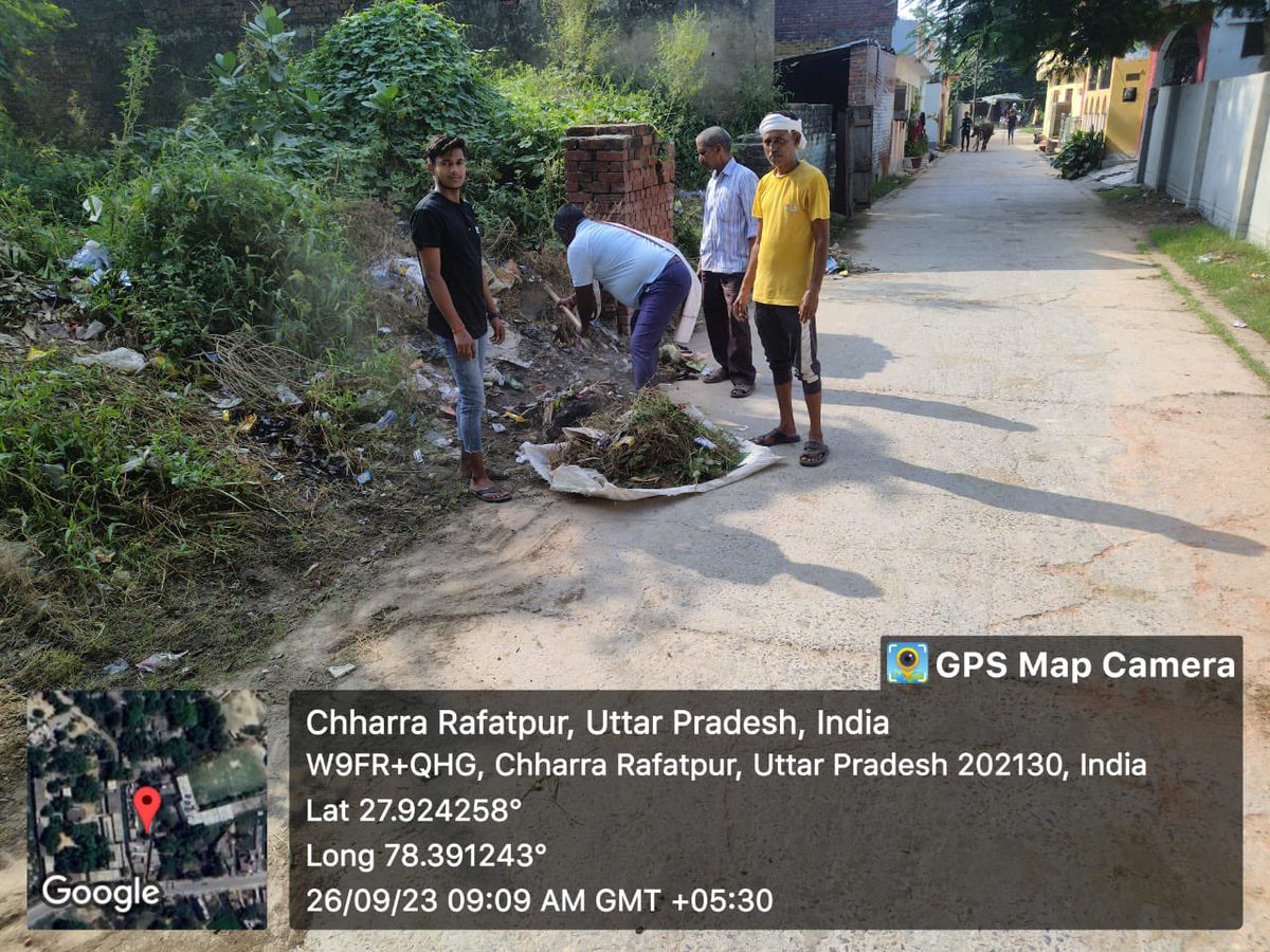 #SwachhataHiSeva <a href="/CMOfficeUP/">CM Office, GoUP</a> <a href="/PMOIndia/">PMO India</a> @apcuttarpradesh <a href="/SBMGUP2/">Swachh Bharat Mission (Grameen), Uttar Pradesh</a> <a href="/InfoDeptUP/">Information and Public Relations Department, UP</a> स्वच्छता ही सेवा में स्वच्छंजली अलीगढ़
