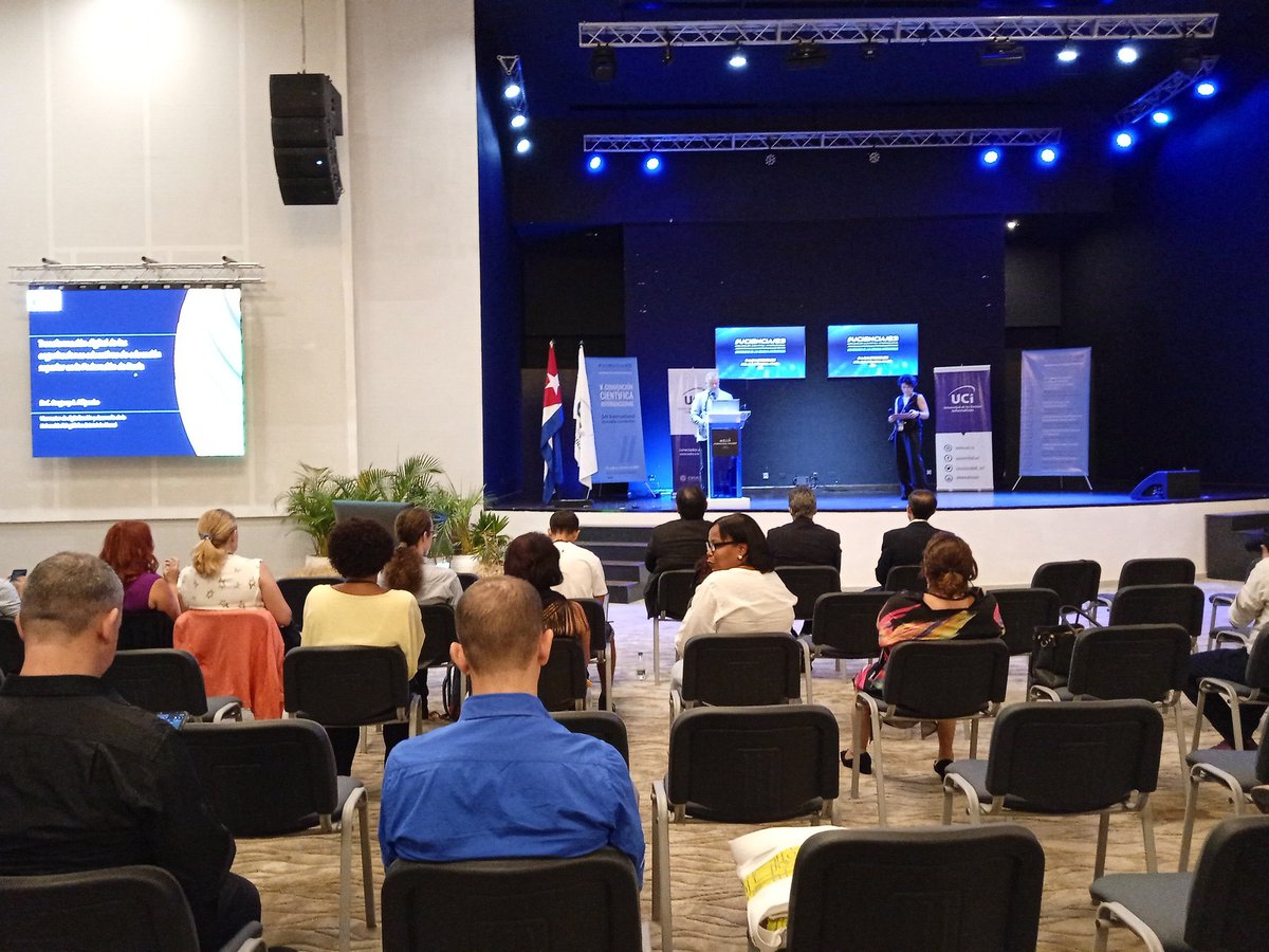 universidad_uci's tweet photo. En desarrollo el Simposio Internacional de Transformación Digital, con la conferencia inaugural: Transformación Digital de Instituciones de Educación Superior del Dr.C. Serguey Pilipenko, de la Universidad Estatal Lingüística de #Moscú. #TransformaciónDigital @Granma_Digital https://t.co/oXvb157XF3