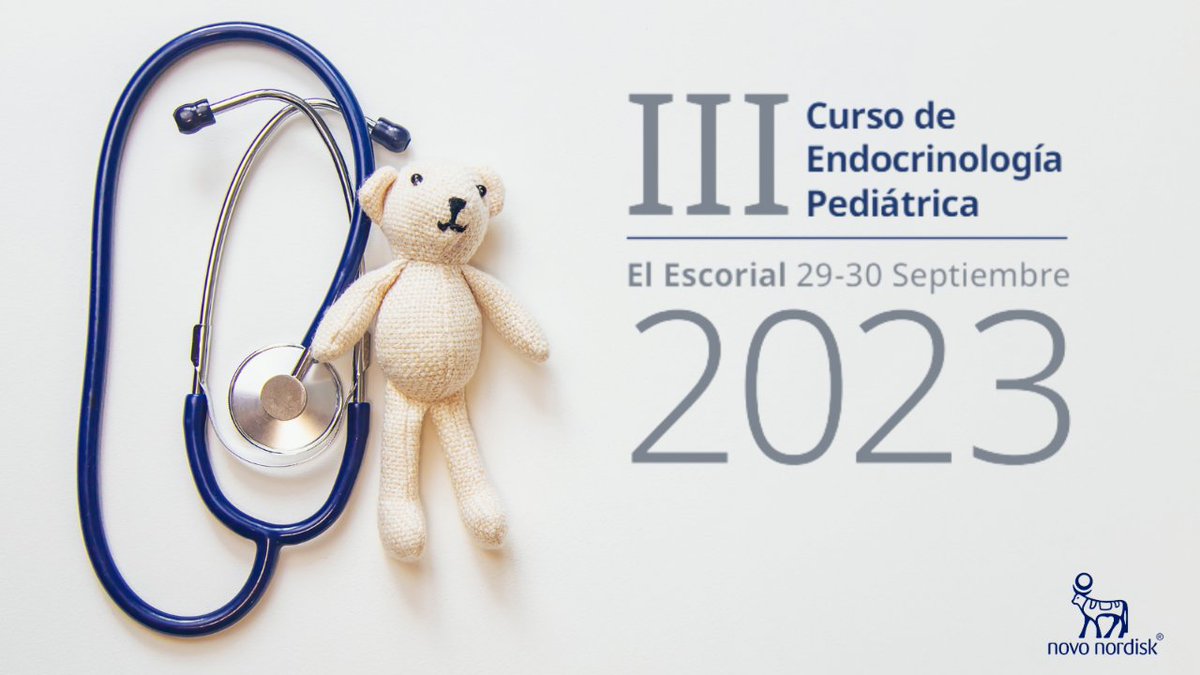 NovoNordiskES's tweet photo. 🚨Del 29 al 30 de septiembre celebramos nuestro "III Curso de Endocrinología Pediátrica".
 
Enfocado a compartir las claves para promover un plan de cuidados adecuado en diabetes, obesidad y trastornos del crecimiento. https://t.co/CfdKAMPDvZ