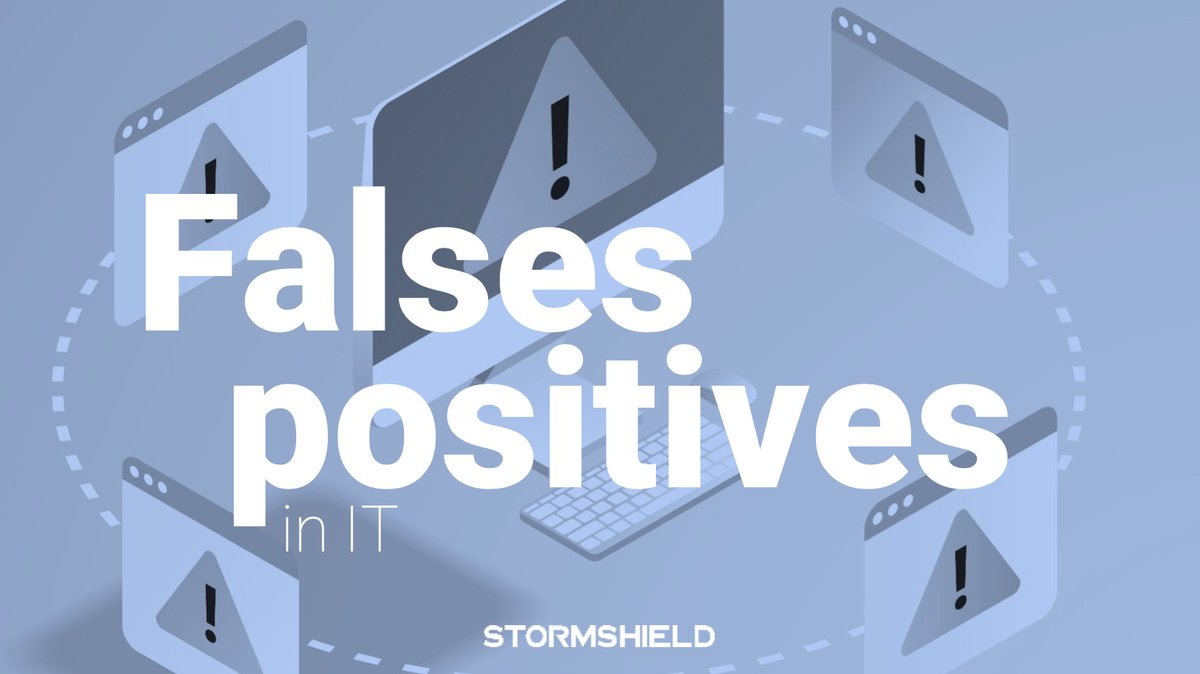 Stormshield's tweet image. What is a #falsepositive?

➡️ stormshield.com/news/the-issue… #cybersecurity