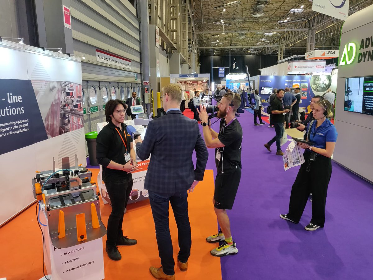 RotechMachines's tweet image. What a busy day at the show - but Miguel still found time to make his debut on PPMA TV! 🎥

Sadly, tomorrow is the last day, so make sure to pop down to the stand if you haven't already. 

#PPMA2023 #ProcessingAndPackaging #CodingAndMarking