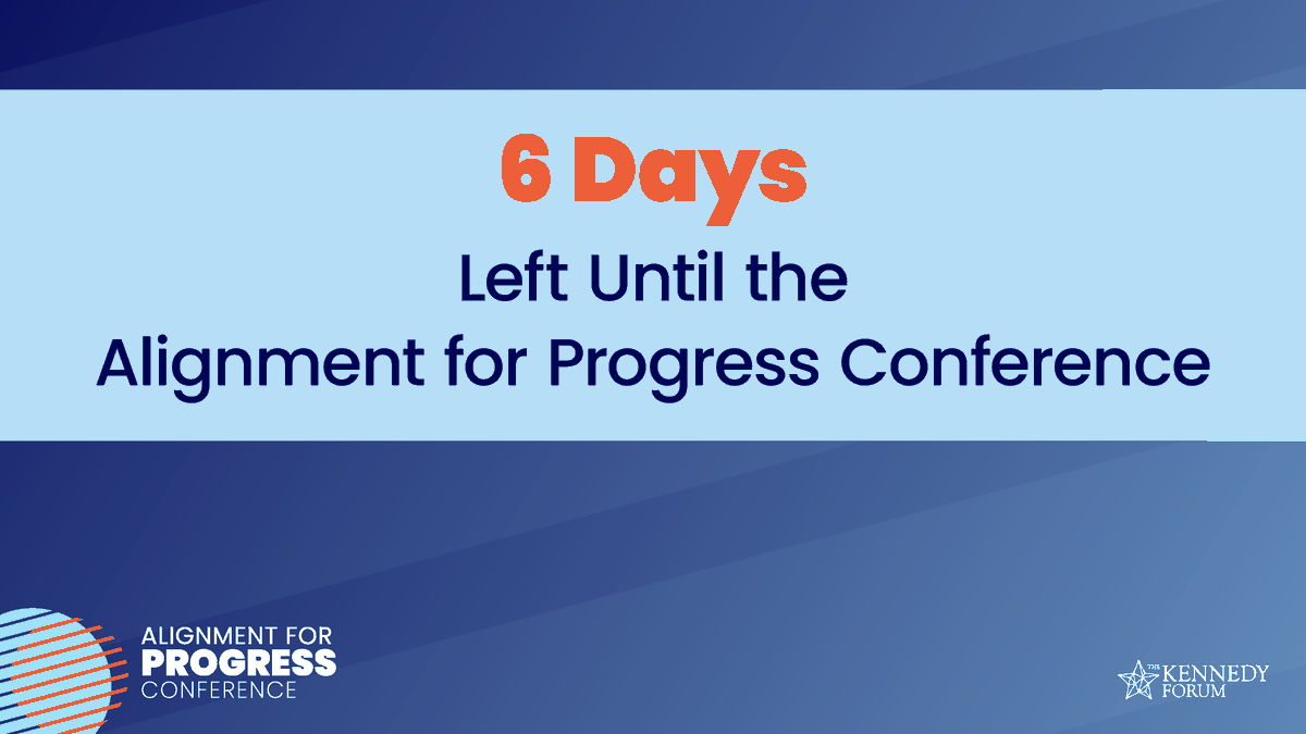 kennedyforum's tweet photo. Are you counting down to the Alignment for Progress Conference? We can't wait to dive into today's most pressing mental health and substance use topics with you! #A4P #AlignmentforProgress https://t.co/QMzWCtWfXY