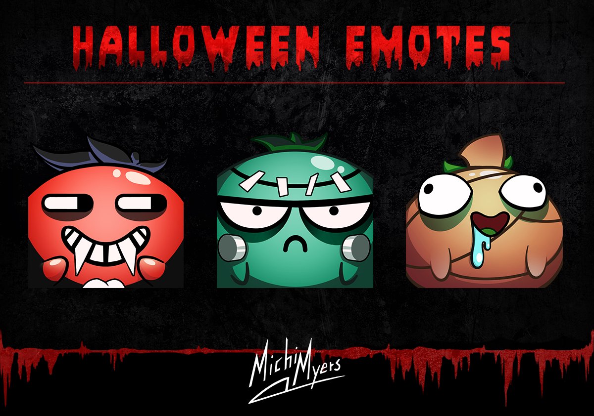 Halloween is close!
There for some Halloween emotes for the channel!
Stay spooky!
#digitalart #emotes