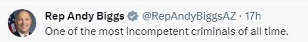 dbsmall's tweet photo. @RepAndyBiggsAZ Dude. Print it.  There's your business card. https://t.co/GpDpQlrFs2