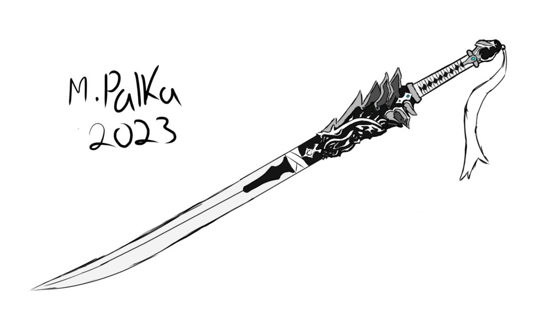 plk_michael's tweet photo. Currently working for a game with my friend @Zaku_PL_  at the #AGDSFreshersJam2023 @AbertayGDS and here's my final protagonist's weapon design! https://t.co/DUIKyN8Lsy