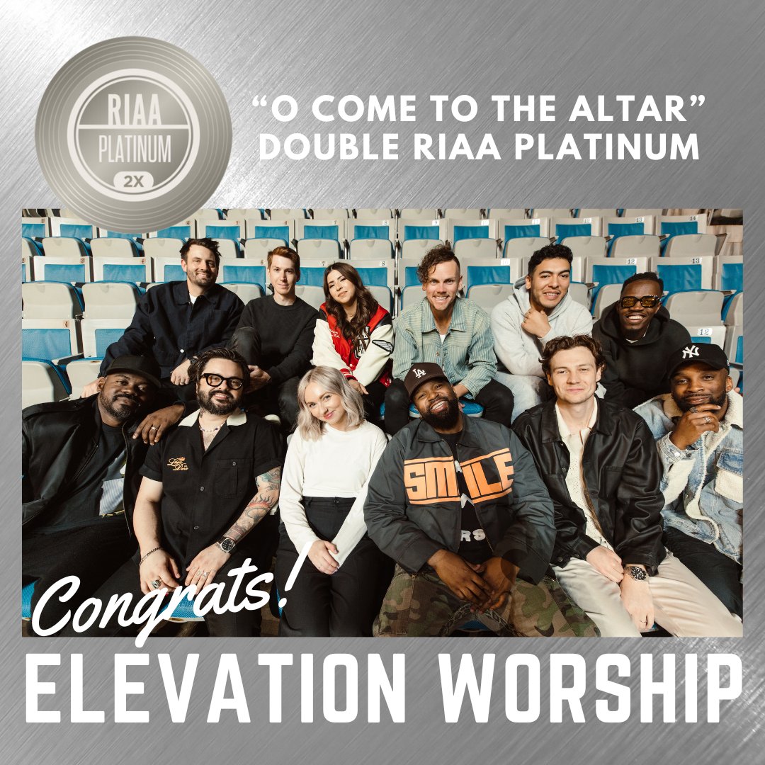 MergePR (@mergepr) on Twitter photo Congrats! The chart-topping single "O Come To The Altar" from the GRAMMY Award-winning and multi-platinum group Elevation Worship has been RIAA certified Double Platinum. This is their first double-platinum single. <a href="/elevation_wrshp/">Elevation Worship</a> Congrats! The chart-topping single "O Come To The Altar" from the GRAMMY Award-winning and multi-platinum group Elevation Worship has been RIAA certified Double Platinum. This is their first double-platinum single. <a href="/elevation_wrshp/">Elevation Worship</a>
