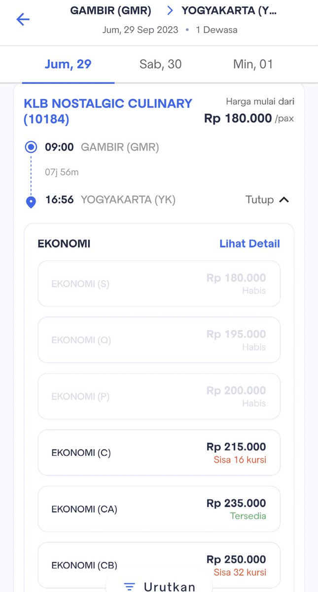 sahabat_kereta's tweet photo. KAI mengoperasikan kereta KLB Nostalgic Culinary rute Gambir - Yogya kelas ekonomi seat 2-2 tanggal 29 Sept 2023 &amp; Yogya - Gambir 30 Sept 2023 mengajak penumpang merasakan sensasi kuliner &amp; camilan era dulu yang dijajakan oleh asongan hanya membayar Rp. 7.800

Tertarik mencoba? https://t.co/t5lCdCAqEe