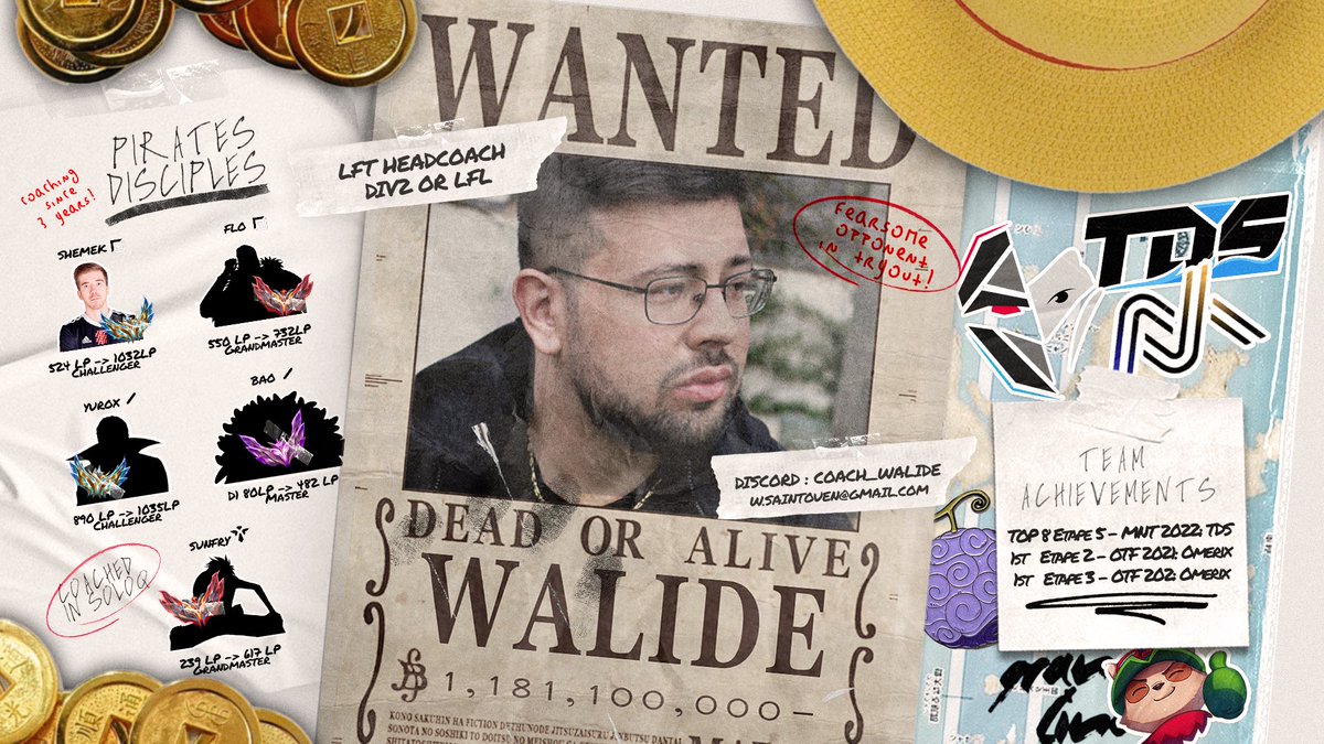 Coach_Walide's tweet photo. LFT Headcoach / Positional Coach div 2 / ERL
J’ai beaucoup évolué et progressé durant ces dernières années et je serai ravi de pouvoir vous montrer ce que je vaux sur cette scène LOL
VOD dispo au besoin,

Ref staff : @uk0gnas @SixenTv @FoxEthenn 

Merci @Aymilie_ pour ce visu ! https://t.co/iVsdOViq9I
