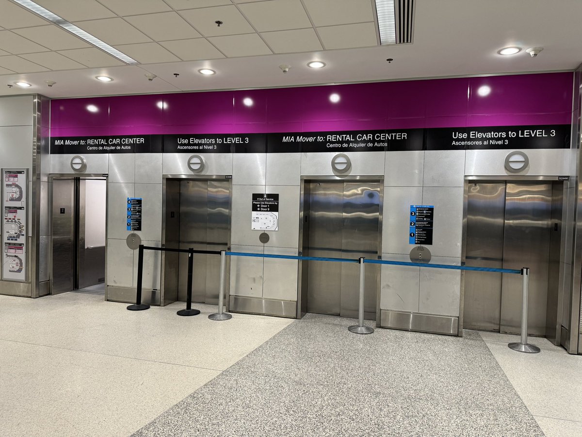 wgrava's tweet photo. Welcome back to @iflymia ! Some things never change ! @FLLFlyer instead ? 3 out of 4 elevators not working … #pathetic https://t.co/R5714TACVq