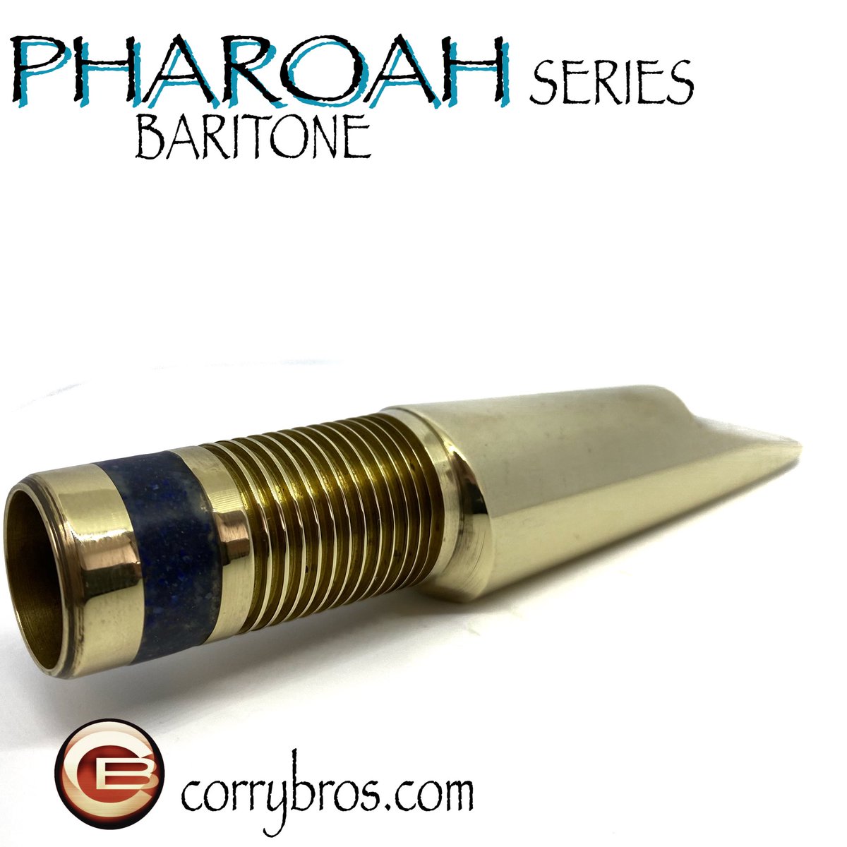 CorryBros's tweet image. Our new Pharoah series Baritone mouthpieces take our handmade work to a new level : inlaid Lapis Lazuli , Turquoise, and custom engraving of Hathor , goddess of music , and Ptah, the maker god , the Djed pillar . Inspired by the colour scheme of Ancient Egyptian jewellery.