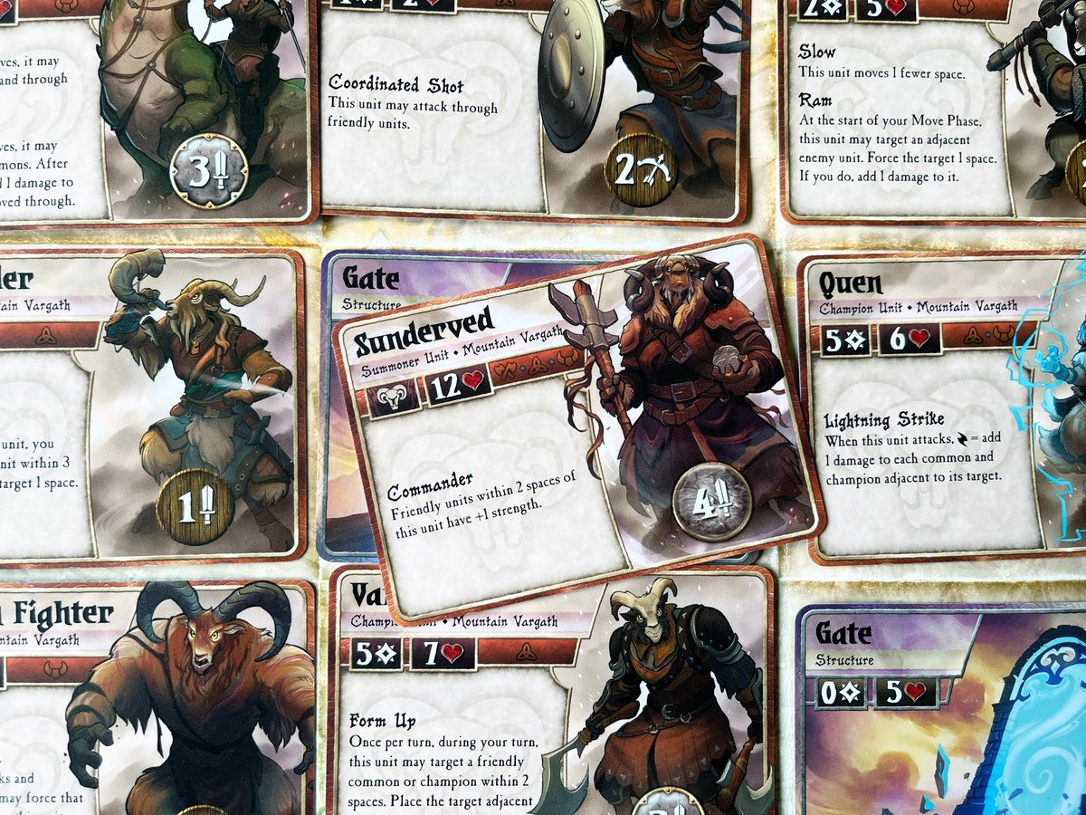 PlaidHatGames's tweet image. The Crimson Order and Mountain Vargath factions are now available on our web-store and will be hitting retailer's shelves early October!

#SummonerWars 

Get your decks today in links below ⬇️