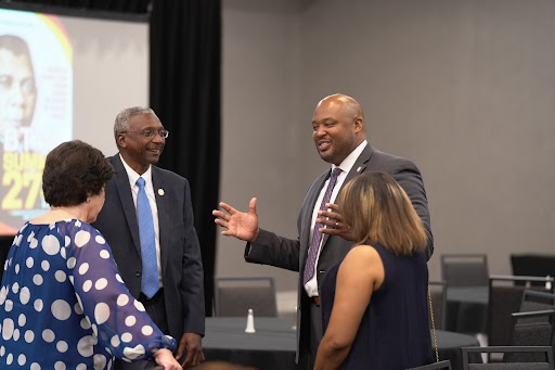 Federal Co-Chairman, Dr. Wiggins, spoke earlier this month at the Booker T. Washington summit hosted by the @TuskegeeUniv. Dr. Wiggins provided insight on DRA and how it can be of assistance to #HBCUs and other institutions that advance sustainable economic development.