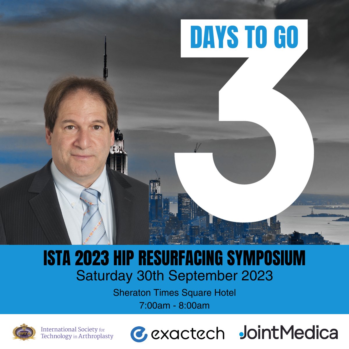 The 34th annual ISTA congress has officially started! Which means we are now just three days away from this years #ISTA2023 #HipResurfacing Symposium. Join Dr. Michael Mont and find out why hip resurfacing is set to make a comeback!

Take a look at the full details here...